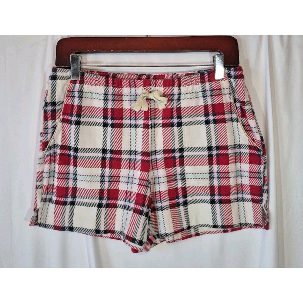 Soma Red Plaid Cotton Blend Pajama Set NWT Small Holiday - Picture 10 of 16